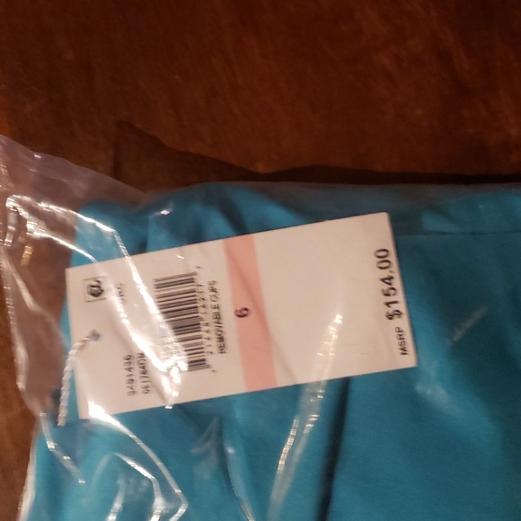 NWT Trina Turk Monaco Off the Shoulder Ruffle One Piece Swimsuit - Picture 3 of 4